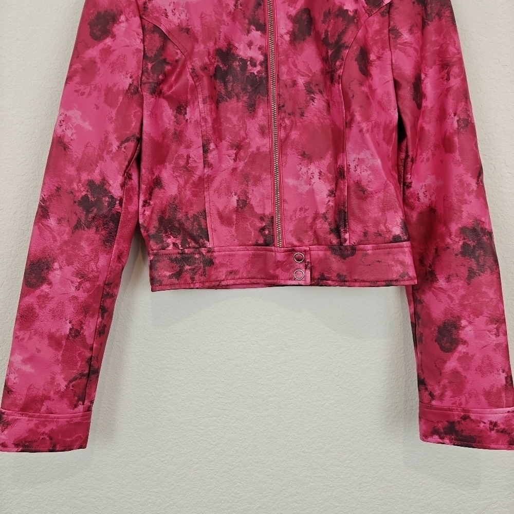 I.AM.GIA $365 womens Reika Jacket Pink Faux Leather Zip Front Size XS Women's - Picture 10 of 16